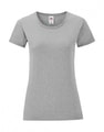 Dames T-shirt Iconic Fruit of the Loom 61-432-0 athletic heather